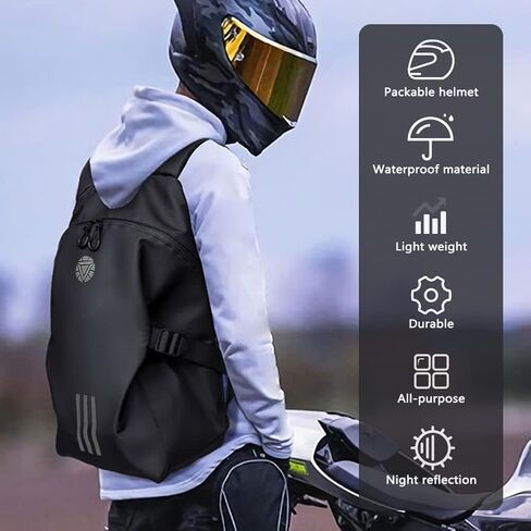 حقيبة ظهر لخوذة الدراجة النارية مع مقصورات متعددة لخوذة الدراجة النارية حقيبة تخزين لخوذة الدراجة النارية لكل من الرجال والنساء in Kuwait