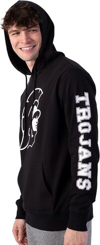 Ultra Game NCAA Men's Fleece Hoodie Pullover Sweatshirt Primo Metallic in Saudi Arabia