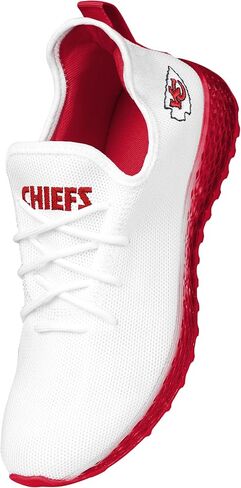 أحذية رياضية FOCO Kansas City Chiefs NFL للرجال بنعل أوسط متدرج باللون الأبيض in Saudi Arabia