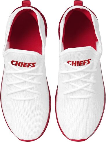 أحذية رياضية FOCO Kansas City Chiefs NFL للرجال بنعل أوسط متدرج باللون الأبيض in Saudi Arabia