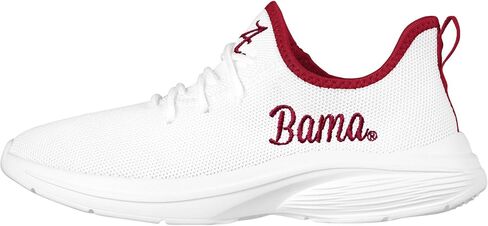 FOCO Alabama Crimson Tide NCAA Womens Midsole White Sneakers - 7 in Saudi Arabia