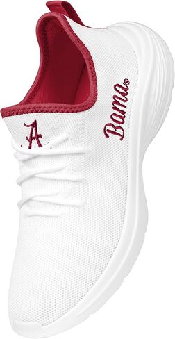 FOCO Alabama Crimson Tide NCAA Womens Midsole White Sneakers - 7 in Saudi Arabia