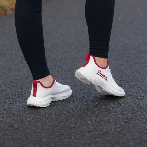 FOCO Alabama Crimson Tide NCAA Womens Midsole White Sneakers - 7 in Saudi Arabia