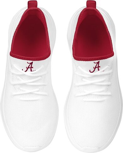 FOCO Alabama Crimson Tide NCAA Womens Midsole White Sneakers - 7 in Saudi Arabia