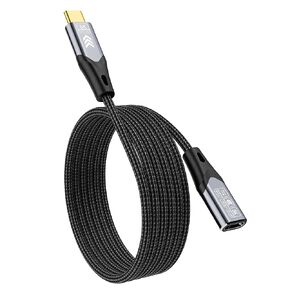 USB-c Extension Cable 6.6FT/2M Compatible with Thunderbolt 4 Extension Cable high Speed 40Gbps Data Transfer, USB c Male to Female, 8K Display/Video 240W, for Docking Station
