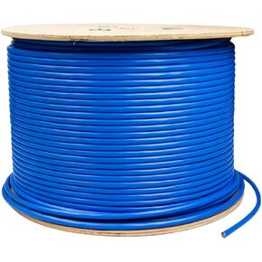 Triplett 1000' Blue CAT6A UTP 23AWG Cable with Riser Rated Jacket, CMR Rated (CAT6AU-1000BL)