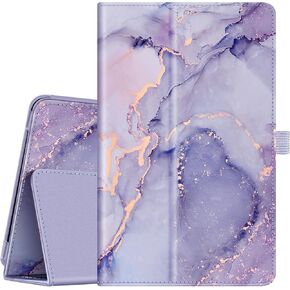 Fintie Folio Case for Alcatel Joy Tab 2 Tablet 8-inch 2020 Release (Model: 9032Z) - Premium PU Leather Protective Stand Cover with Pencil Holder, Also fits for TCL Tab 8.0" Tablet (Lilac Marble)