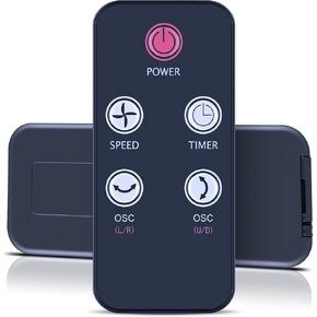 New Replacement Remote Control Compatible with Ozeri OZF6 OZF6-WT Brezza III Dual Oscillating 10" Desk Fan