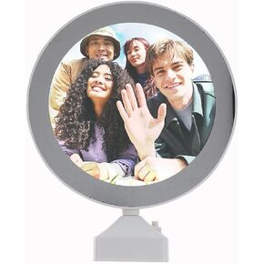FAVOMOTO Digital Photo Frame, 3 in 1 LED Vanity Mirror Photo Album Personalized LED Photo Frame Electronic Picture Frame Mirror for Mother's Day present Couple Anniversary