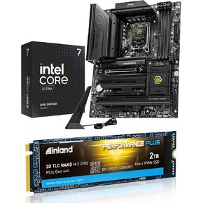 INLAND 3-in-1 Combo: Intel Ultra 7 265K CPU+MSI Z890 Tomahawk WiFi Motherboard Performance Plus 2TB SSD