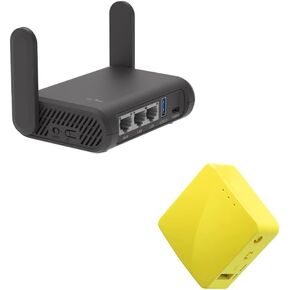 GL.iNet GL-A1300 (Slate Plus) Wireless VPN Encrypted Travel Router & GL-MT300N-V2(Mango) Portable Mini Travel Wireless Pocket VPN Router