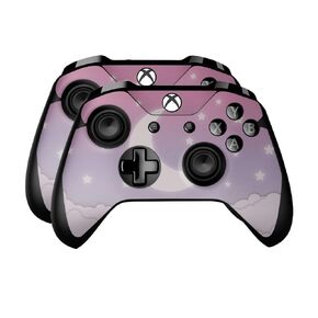 Glossy Glitter Skin Compatible with Microsoft Xbox One Controller (2 Pack) - Green Hex - Premium 3M Vinyl Protective Wrap Decal Cover - Easy to Apply | Crafted in The USA by MightySkins