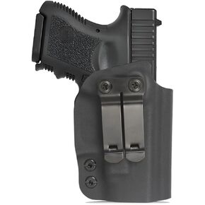 IWB KYDEX Holster Fits Glock 26(Gen 1 2 3 4 5) / Glock 27 33（Gen 3 4 - Inside Waistband Carry - Adj .Cant - Optic Cut