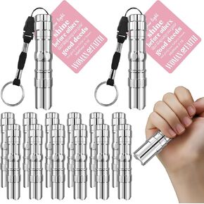 12 Sets Christian Gifts for Women Bulk Woman of Faith Gift Jesus Flashlight Keychains with Bible Verse Card for Mother Women