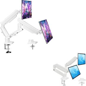 MOUNTUP Dual Monitor Stand for Desk+Dual Monitor Mount for 13-32 inch Screens