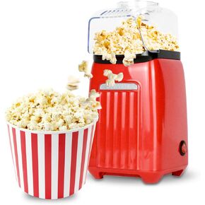 Large Capacity Popcorn Maker Machine, 3 Oz Popcorn Popper (42% More Corn Than Standard 2 Oz), 2 Min Fast Popping, No Oil & BPA-Free, ETL Certified Air Popper for Home Theater, Movie Nights, Parties
