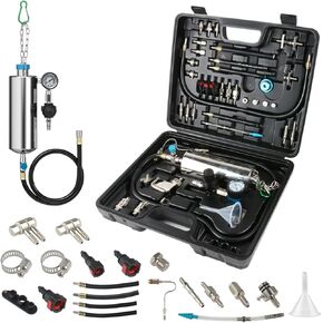 Fuel Injector Cleaning Kit Fuel System Cleaner,1000Ml 150PSI Fuel Injector Cleaner Kit,Non-Dismantle Fuel Injector Cleaner Tool,Fuel Injector Tester And Cleaner Kit For Petrol Cars Injector Cleaner