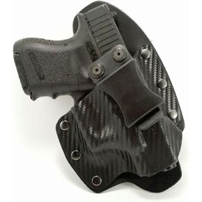 NT Hybrid Black Carbon Fiber Kydex & Leather IWB Holster (Right-Hand, CZ 75 Compact)