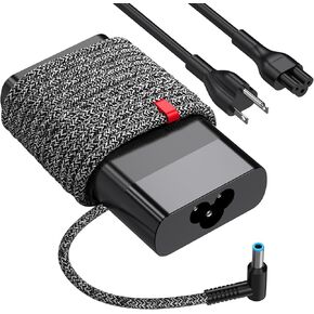 65W Charger for HP Envy X360, HP Spectre X360, HP EliteBook, HP Probook X360, HP Pavilion, HP Stream X360 Blue Tip Laptop Computer Smart Power Adapter