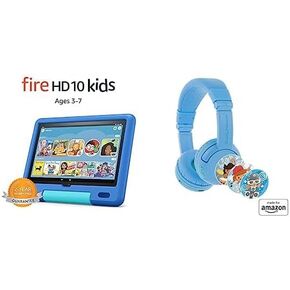 Fire HD 10 Kids tablet, 10" 32GB (Blue) + Kids Headset