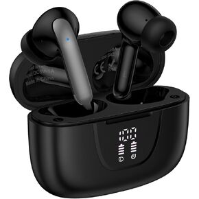 Wireless Earbuds Bluetooth 5.3 in Ear Headphone for Samsung Galaxy S25 Ultra S24 S23 S22 S20 A16 A15 60H Playback LED Power Display IPX7 Waterproof Sports in Ear Earphone with Mic for iPhone 16e/16/15