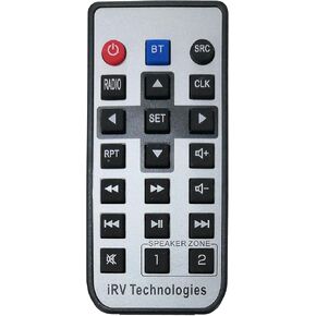 IRV-R4 Wireless Remote Control,Replacement for IRV Technology Car Stereo IRV36,IRVHP2 Two Zones Wall Mount Car Radio with Bluetooth