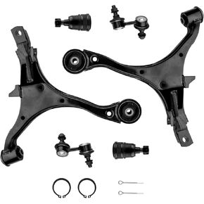 KAX K640399 K640400 Front Lower Control Arms w/Ball Joints Suspension Kit Replacement for CR-V -6Pcs