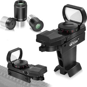 Alstar Finder Deluxe Telescope Reflex Sight - Bundle with - 1.25 Inch Plossl Telescope Eyepiece Set
