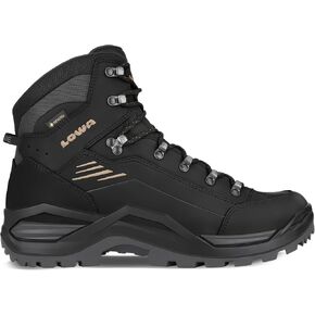 LOWA Men's Renegade EVO GTX MID Boot, Black/Dune, 9.5 M US