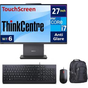 Lenovo ThinkCentre Neo 50a Gen 5 Business All-in-One 27" Touchscreen FHD Display (Intel i7-13620H, 8GB DDR5, 2TB PCIe SSD, Intel UHD, WiFi 6, Webcam, Bluetooth 5.3, Win 11 Home) w/Premium Backpack