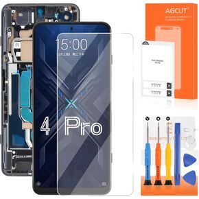INCELL for Xiaomi Black Shark 4 Pro Screen Replacement for Xiaomi Black Shark 4 Pro LCD Display LCD Digitizer Touch Screen Assembly Repair Parts Black with Frame(Not for Shark 4)