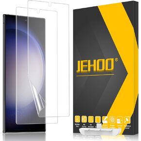 [2 Pack] for Samsung Galaxy S24 Ultra Matte Screen Protector, Fingerprint Sensor Compatible, Anti-Glare Full Adhesive Flexible Film (Not Glass)