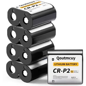 6V 1600mAh CR-P2 Lithium Photo Batteries (2025 Newly Upgraded,Pack of 5)|Perfect Replacement for 223A, 2CR - P2, EL223AP, and DL223A Batteries