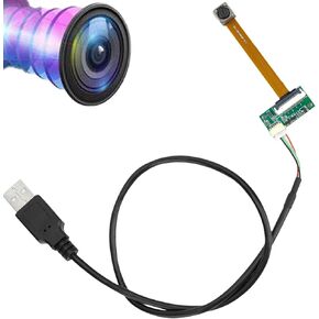 RQG OV5640 USB Camera Module, HD 5MP 2592 * 1944P 15FPS Camera Module, Auto Focus, 60° View Angle, OTG UVC for Windows Android Linux Mac for Security Monitoring Industrial Equipment