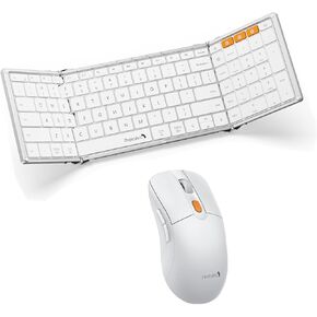 ProtoArc XK01 Foldable Bluetooth Keyboard with EM15 Type C Wireless Jiggler Mouse