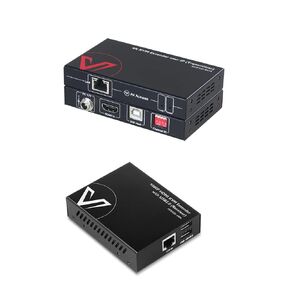 4K HDMI USB KVM Extender up to 120M(390ft) Bundle with 1080P HDMI KVM USB Extender Over Cat5e/6/6a/7 up to 80M(260ft)