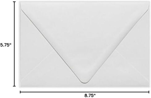 مغلفات دعوة LUXPaper A9 كونتور فلاب | 5 3/4 بوصة × 8 3/4 بوصة | منتصف الليل الأسود | 80 رطل. نص | 50 الكمية in Kuwait