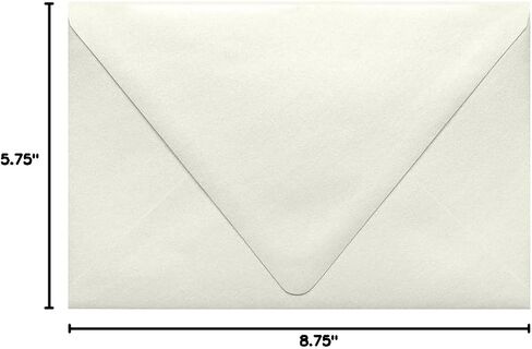 مغلفات دعوة LUXPaper A9 كونتور فلاب | 5 3/4 بوصة × 8 3/4 بوصة | منتصف الليل الأسود | 80 رطل. نص | 50 الكمية in Kuwait