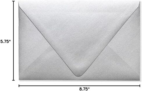 مغلفات دعوة LUXPaper A9 كونتور فلاب | 5 3/4 بوصة × 8 3/4 بوصة | منتصف الليل الأسود | 80 رطل. نص | 50 الكمية in Kuwait