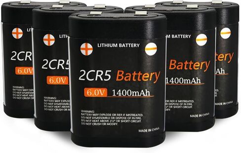 بطارية 6V CR-P2 ، 2025 ترقيات جديدة ، تحل بطارية Lithium Photo Battery محل بطاريات 223A و 2CR-P2 و EL223AP و DL223A 1600MAH (10 حزم) in Kuwait