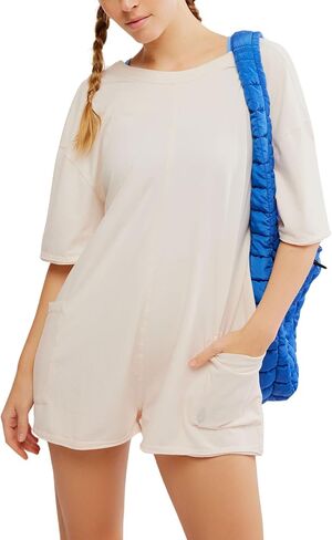 Free People Women's Hot Shot Tee Romper Coddy in Kuwait