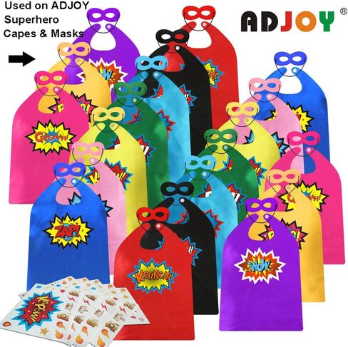 ADJOY Large Superhero Party Stickers - Superhero Sign Cutout Stickers - Superhero Party Supplies in Saudi Arabia