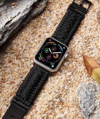 Binlun Watch Band متوافق مع Apple Watch 44mm 45mm 46mm 49mm 49mm ، استبدال حزام ساعة Paracord Paracord متوافق مع Iwatch Ultra/Ultra 2 Series 10/9/8/7/6/5/4/SE/SE2/2/2/2 in Saudi Arabia
