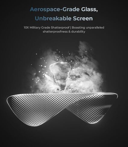 BENKS GlassWarrior AR Screen Protector for Galaxy S25 Ultra, 9H+ Shatterproof [Military-Grade Protection], Superior Scratch Resistance Anti-Reflective Tempered Glass Screen Protector in Kuwait