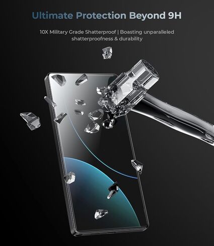 BENKS GlassWarrior AR Screen Protector for Galaxy S25 Ultra, 9H+ Shatterproof [Military-Grade Protection], Superior Scratch Resistance Anti-Reflective Tempered Glass Screen Protector in Kuwait