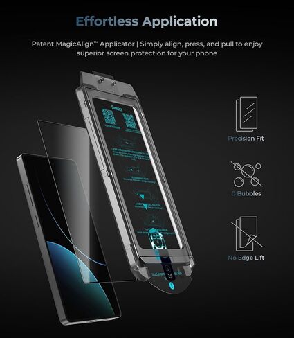 BENKS GlassWarrior AR Screen Protector for Galaxy S25 Ultra, 9H+ Shatterproof [Military-Grade Protection], Superior Scratch Resistance Anti-Reflective Tempered Glass Screen Protector in Kuwait