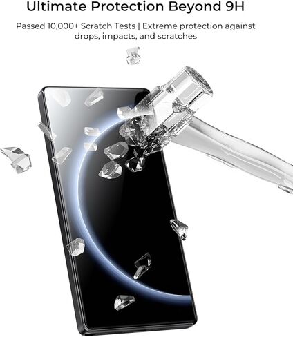 BENKS GlassWarrior AR Screen Protector for Galaxy S25 Ultra, 9H+ Shatterproof [Military-Grade Protection], Superior Scratch Resistance Anti-Reflective Tempered Glass Screen Protector in Kuwait