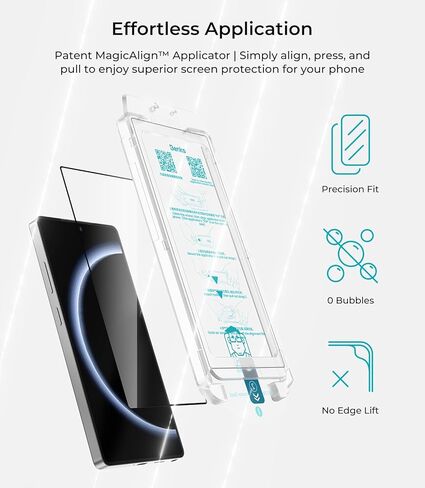 BENKS GlassWarrior AR Screen Protector for Galaxy S25 Ultra, 9H+ Shatterproof [Military-Grade Protection], Superior Scratch Resistance Anti-Reflective Tempered Glass Screen Protector in Kuwait