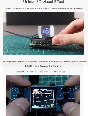 1.3inch LCD Game Console for Raspberry Pi Integrated ST7789 DRIVER CHIP ، 240x240 ، SPI communication xygstudy (gamepi13) in Kuwait