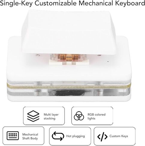 لوحة مفاتيح مفاتيح Macro PC القابلة للبرمجة ، لوحة مفاتيح USB واحدة ، OSU Hot Swap RGB Gaming Keypad مع مفتاح أحمر ، النوع C سلكي محدد الأزرار المفردة لوحة مفاتيح Mechanical لـ Linux لنظام التشغيل in Kuwait